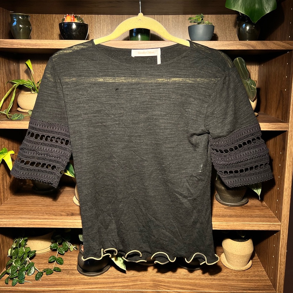 See by Chloé Frilled Top